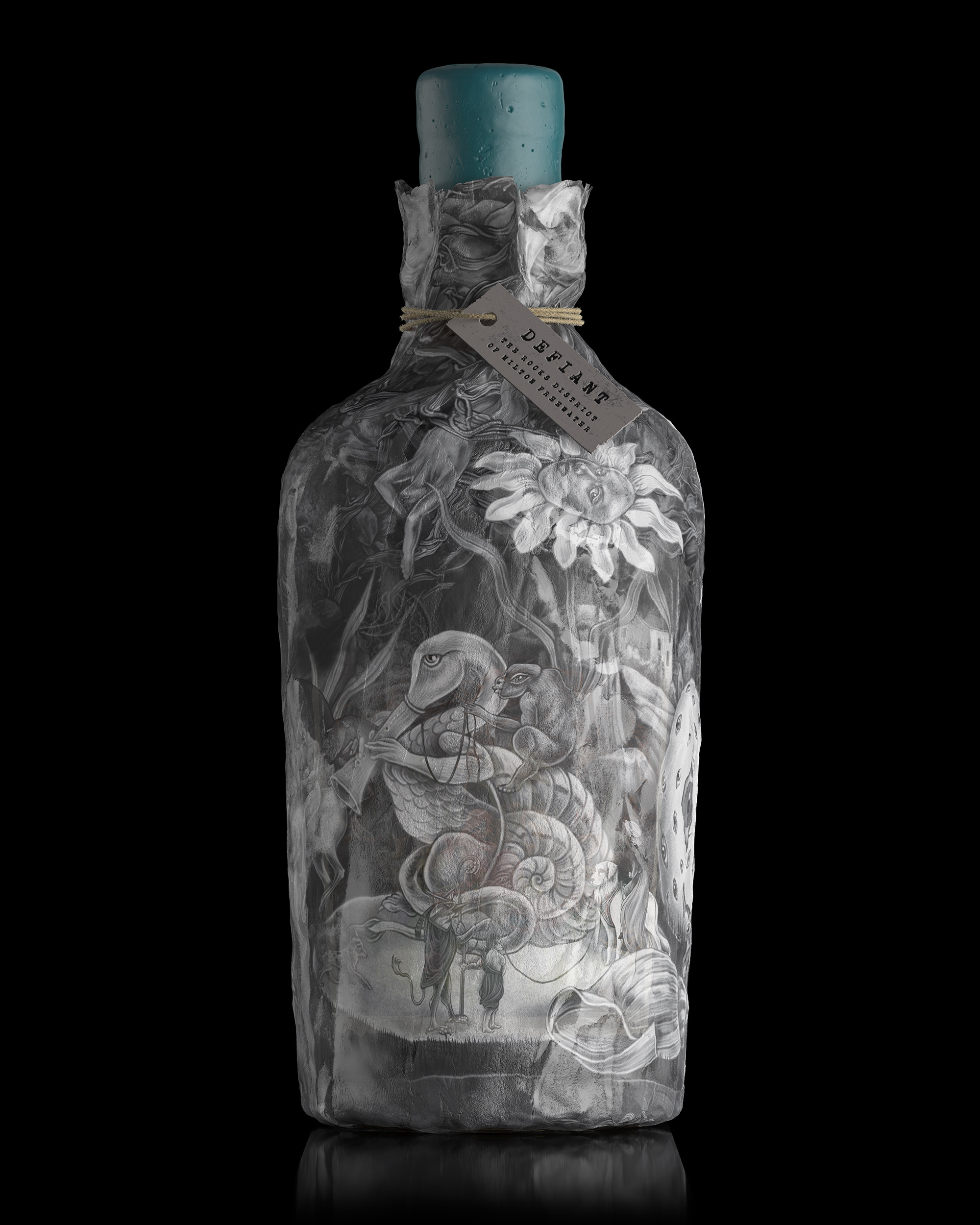 Award winning packaging design for Defiant Wine