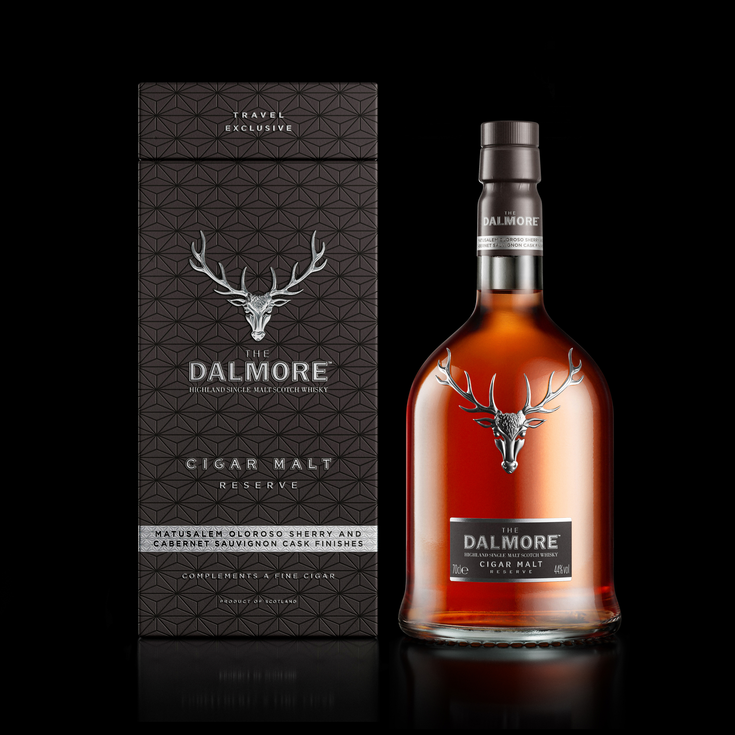 An example of The Dalmore whisky packaging by Stranger & Stranger