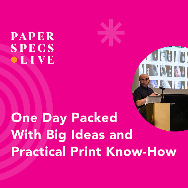 Advertising for the Paper Specs Live event
